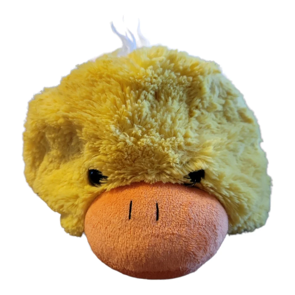Vtg 2012 Kellytoy Plush Lined Yellow Duck Hat Scarf Age 3 & Up